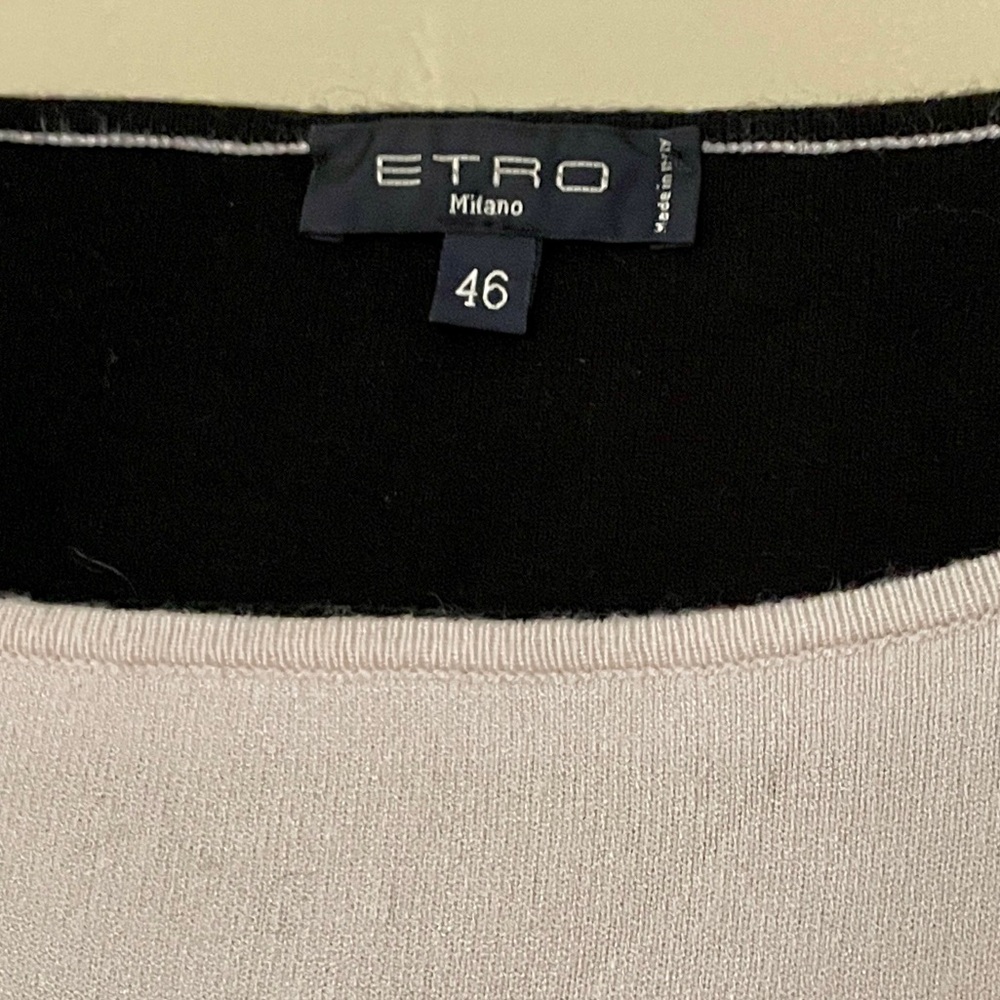 Etro | Intarsia Paisley Motif Top with Mohair Fringe, Sz 6* ♥ EUC - Picture 5 of 9